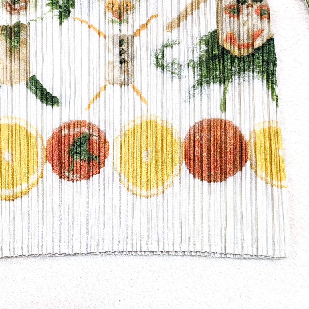 希少　プリーツプリーズ　イッセイミヤケ　野菜　動物　カットソー　ブラウス　3