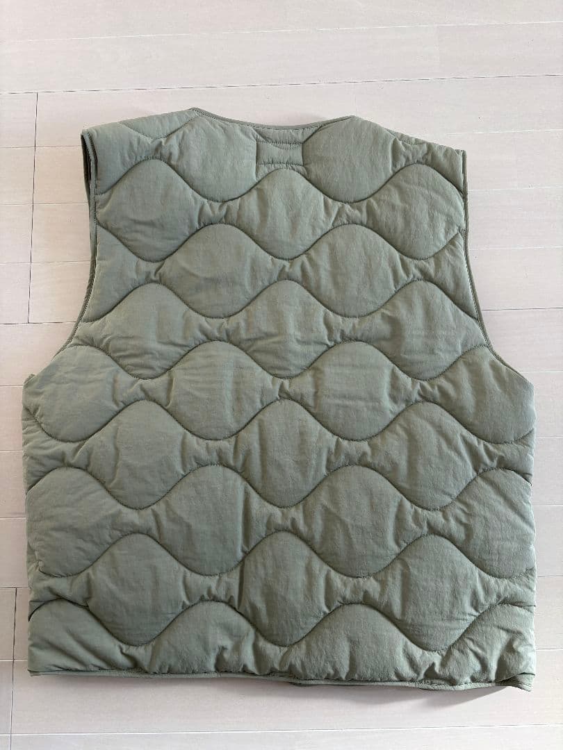Stussy オリーブ キルティングベスト M