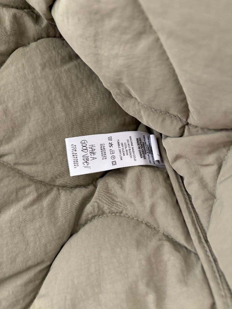 Stussy オリーブ キルティングベスト M