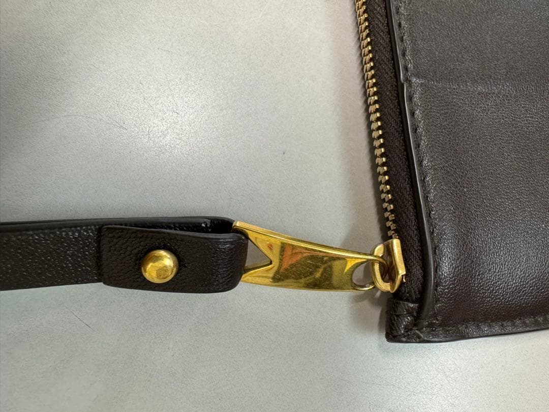 ボッテガ レザー クラッチバッグ　ストラップ　フラグメントケース