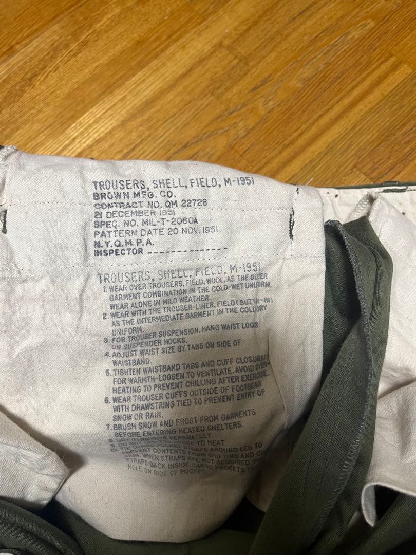 M-R 50s USARMY M-51 カーゴパンツ ミリタリー ビンテージ