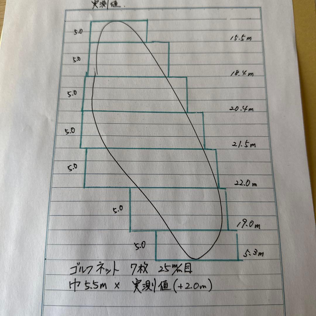 ゴルフネット 防球ネット各種サイズあり 説明要確認