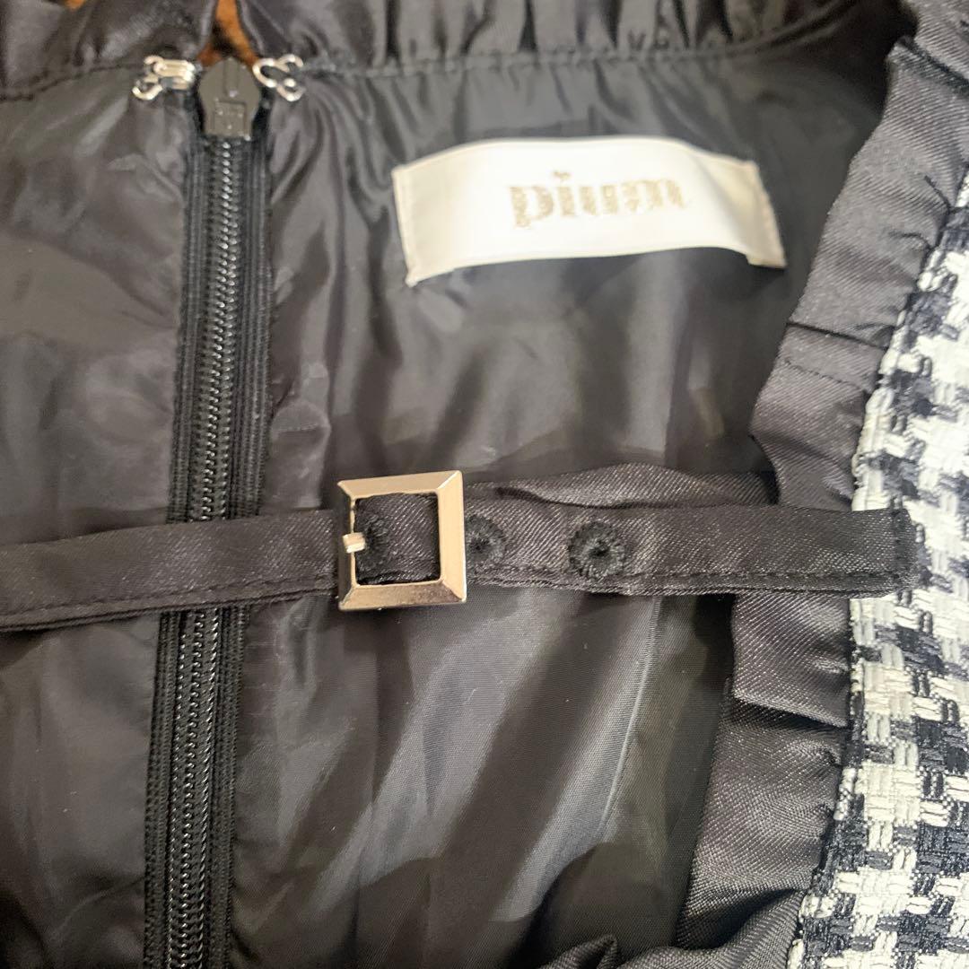 Pium チェック柄ワンピース