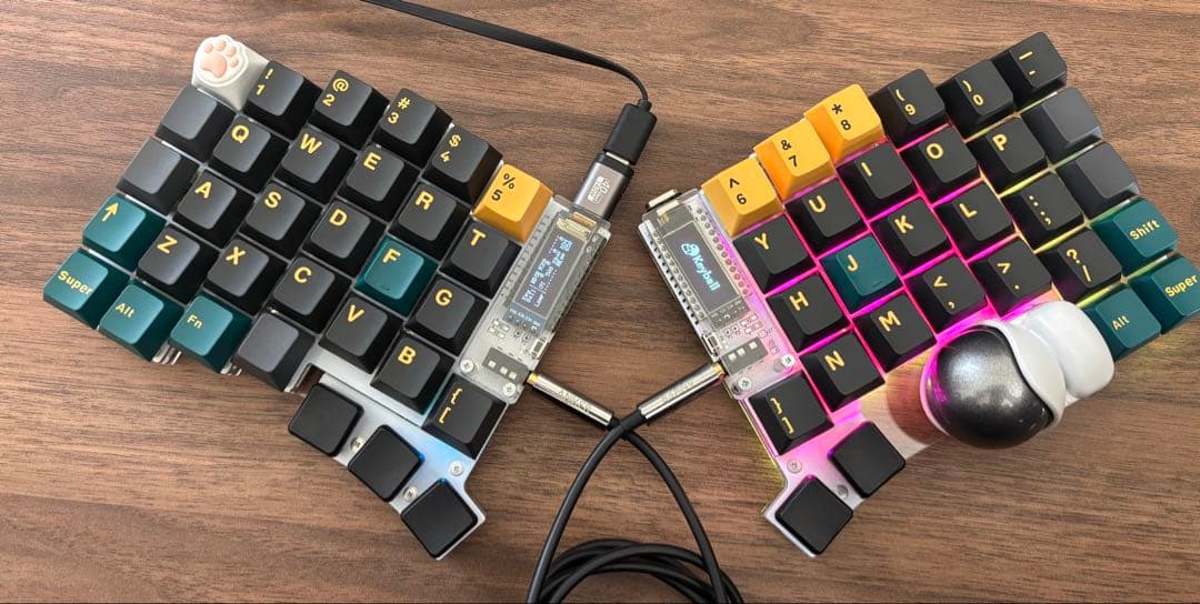 keyball61 テンティングソリューション付き