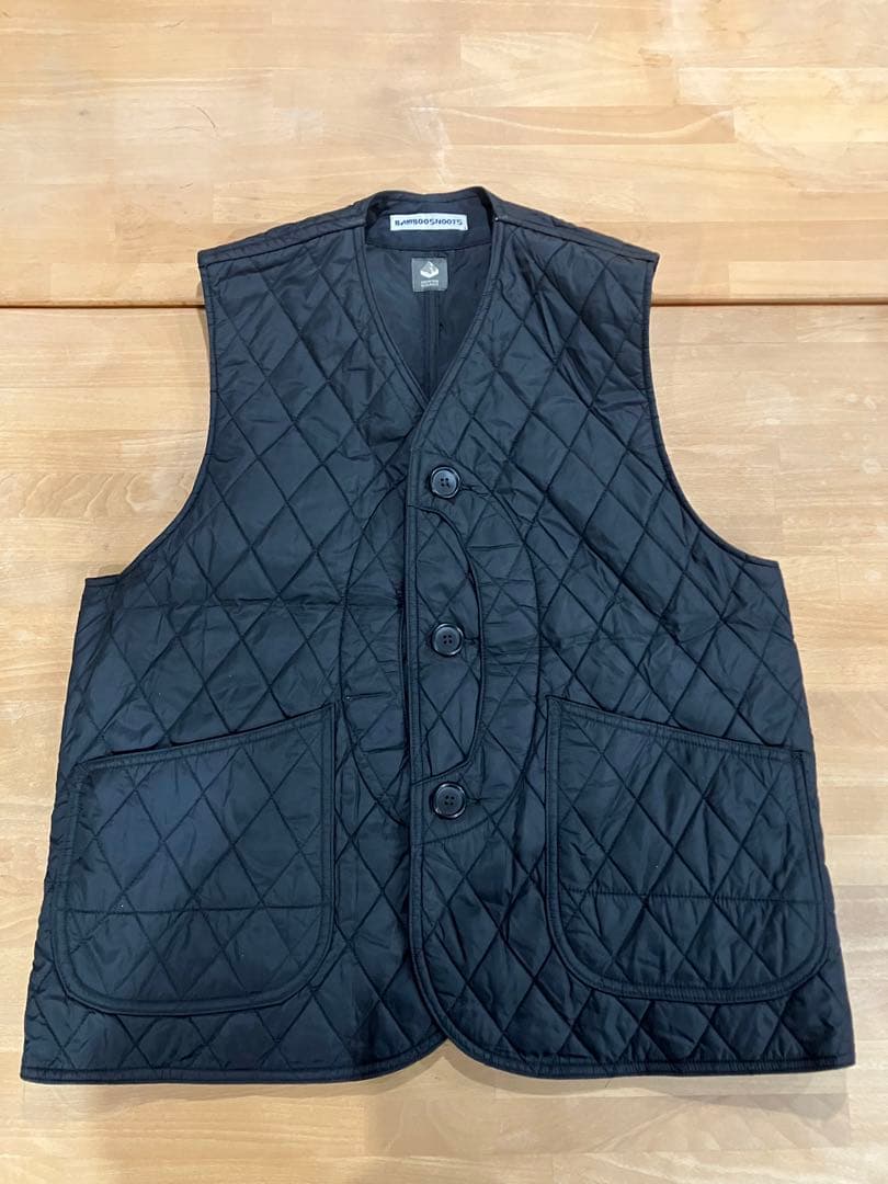 BAMBOO SHOOTS マウンテンリサーチ　キルティングベスト　黒　XL