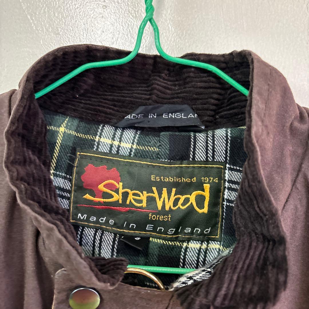 SherWoodforestオイルドベスト　イギリス製　ドラゴン