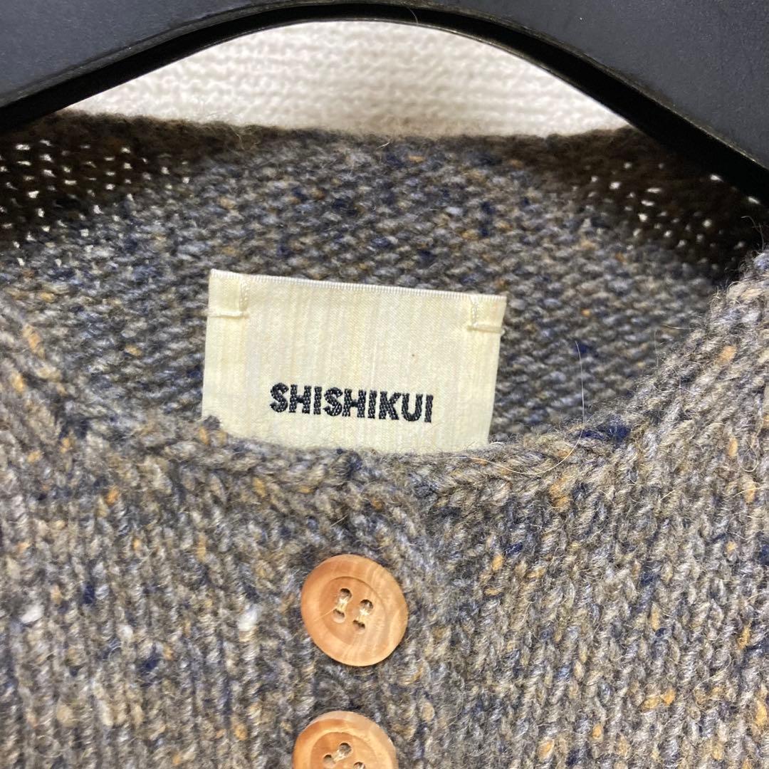 SHISHIKUI MANY BOTAN カーディガン Khaki メニボ