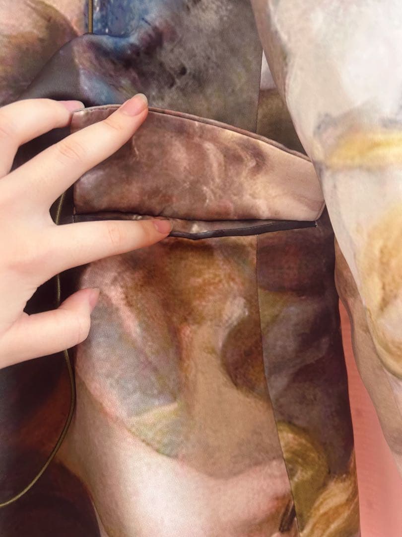 【美品】✨️ELF SACK 絵画デザインオーバーサイズジャケット ✨️