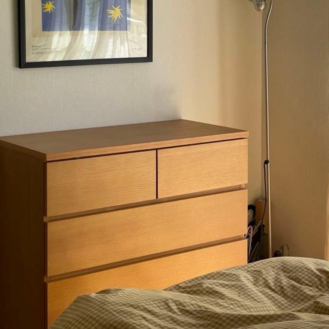 無印　チェスト　オーク材