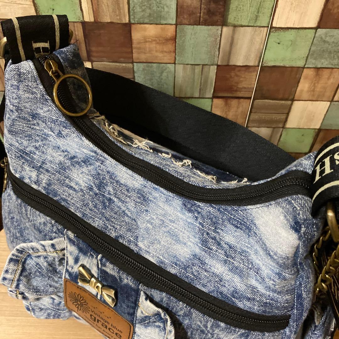 デニムリメイク フリル2wayバック