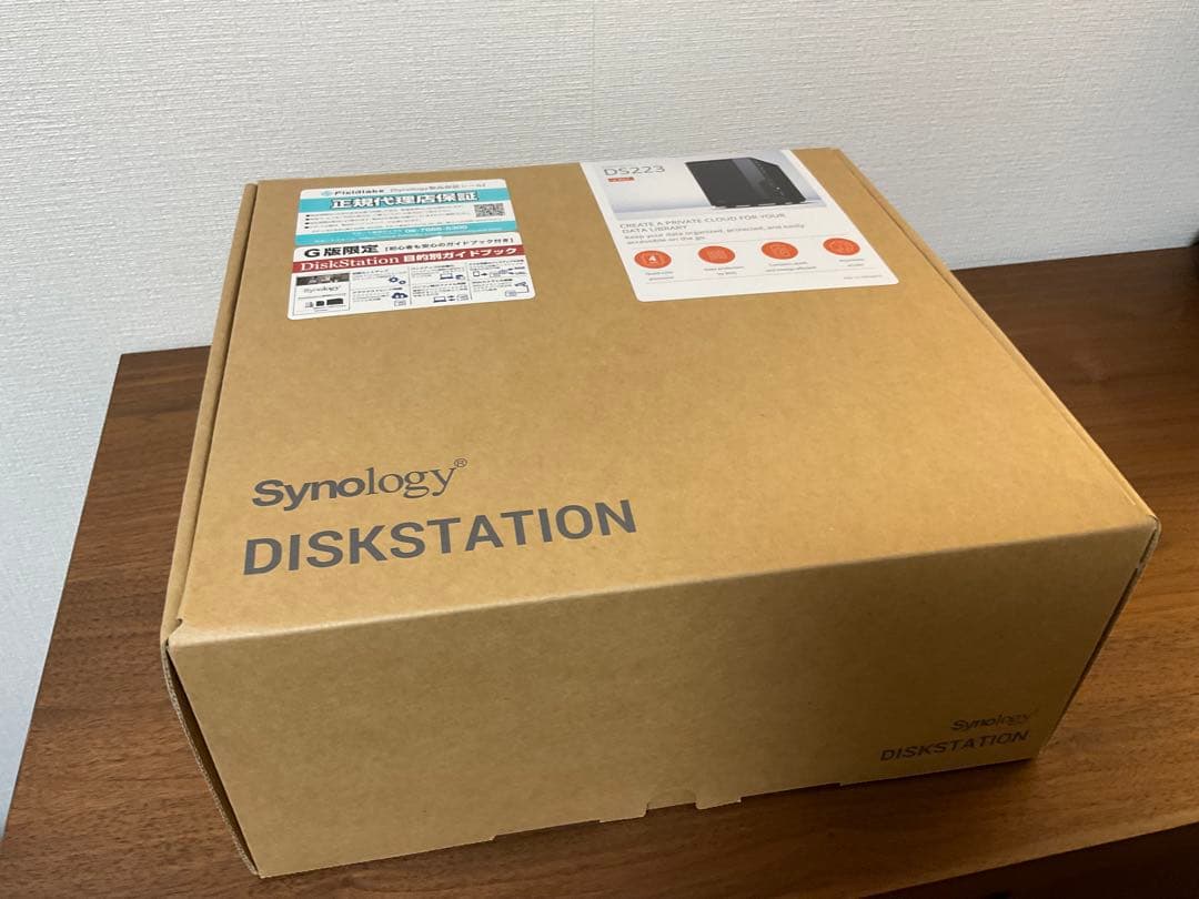 Synology NAS 2ベイ DS223/G + 6TB HDD 2台