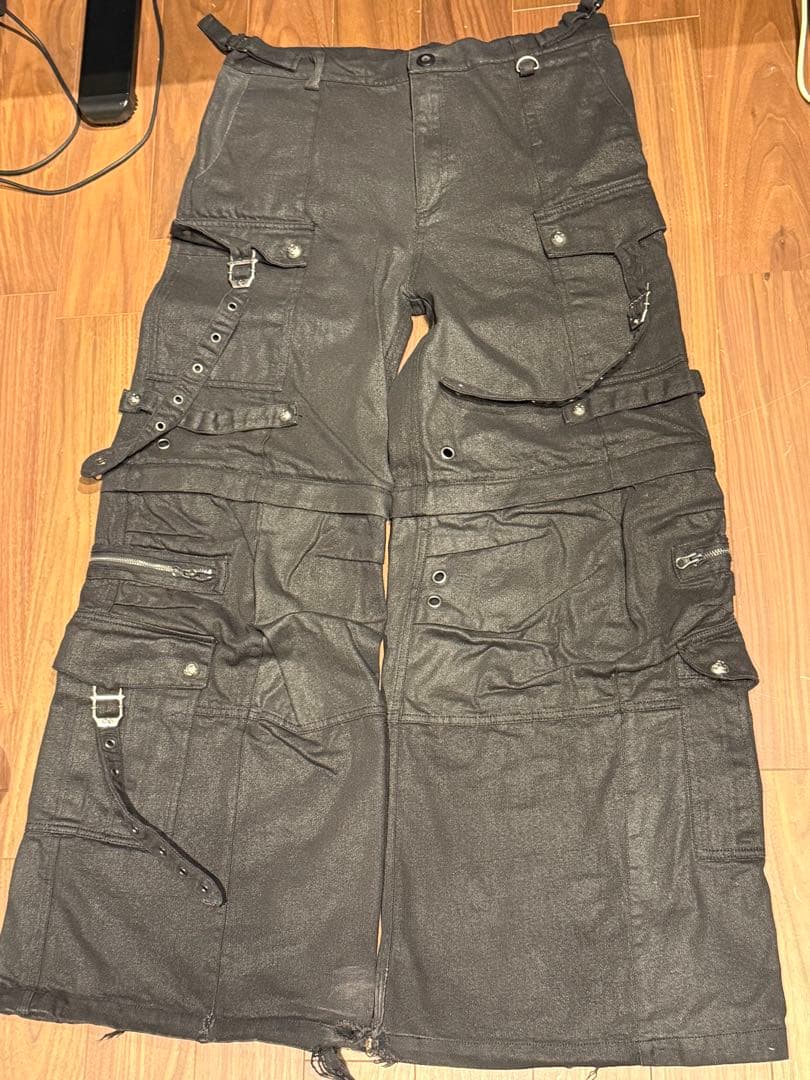 【Rosen Kreuz】LONGBELT FLARE CARGO PANTS