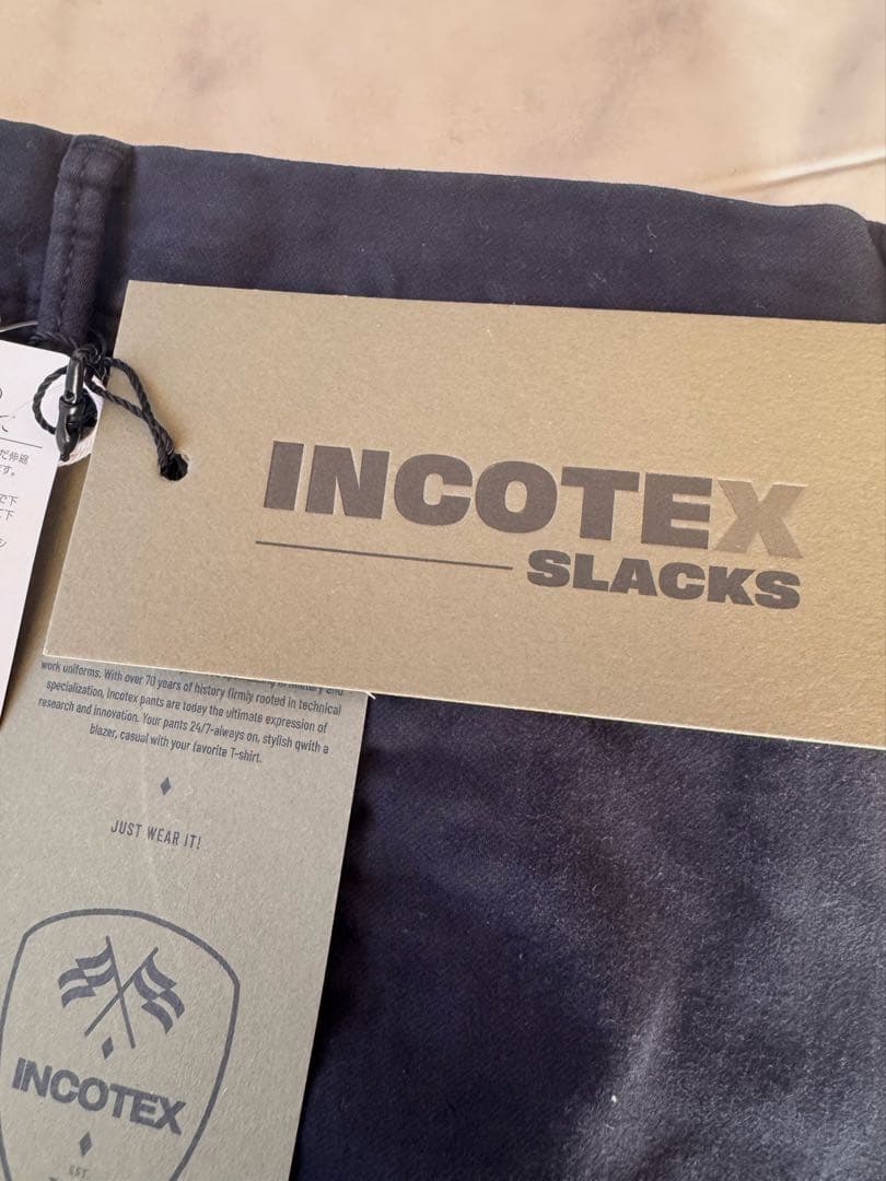 【新品未使用】INCOTEX(インコテックス)コットンパンツ 31