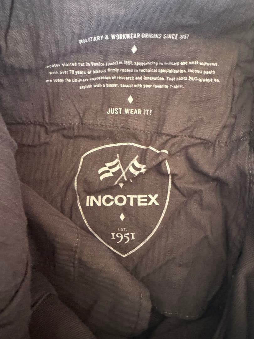 【新品未使用】INCOTEX(インコテックス)コットンパンツ 31