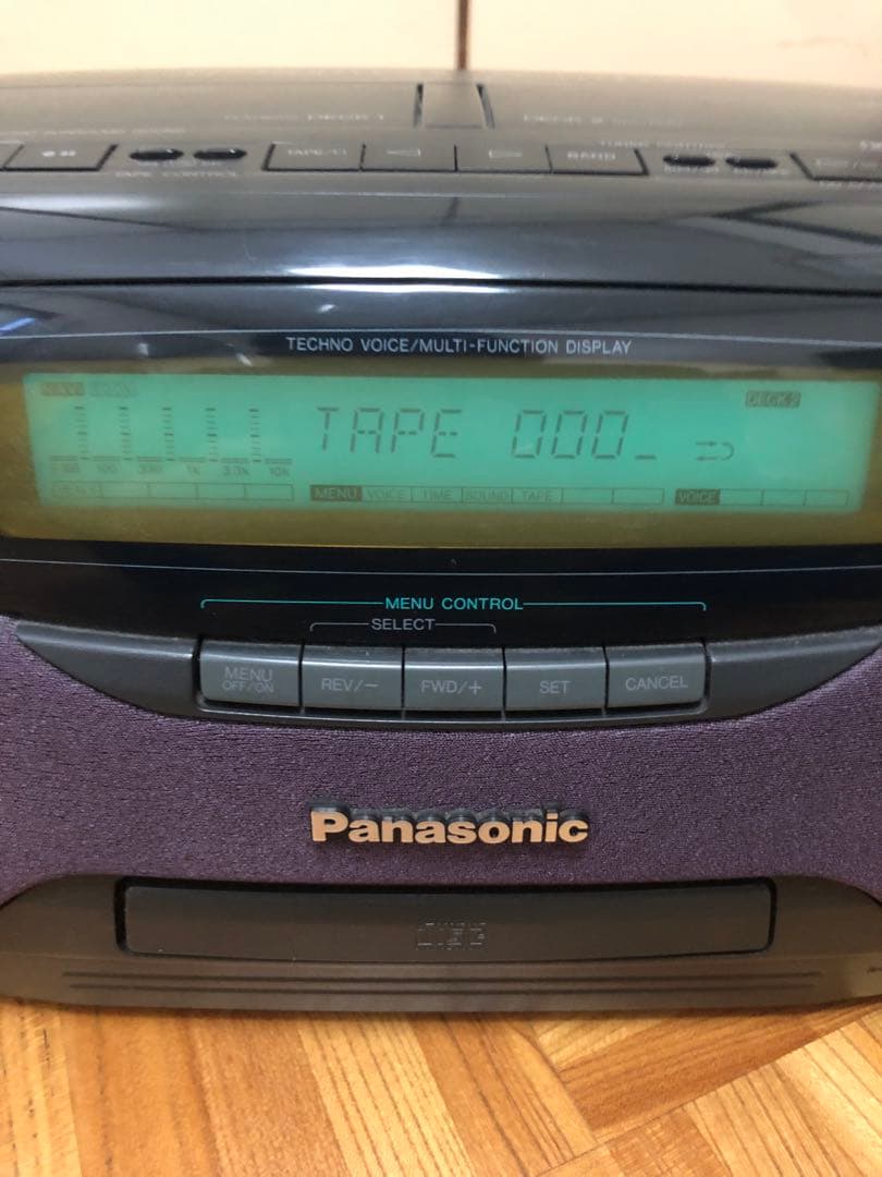 パナソニック RX-DT901 CDダブルラジカセ　リモコン付き　動作確認OK