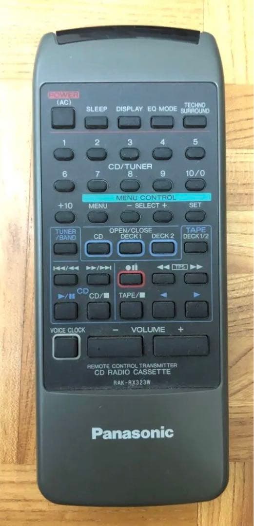 パナソニック RX-DT901 CDダブルラジカセ　リモコン付き　動作確認OK