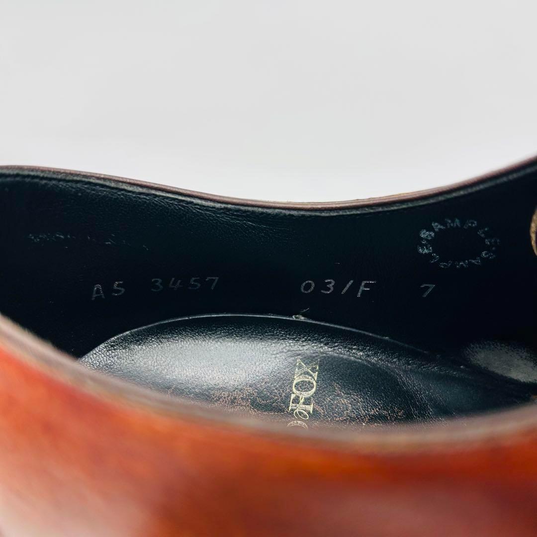 SHETLANDFOX ブライトン ストレートチップ US7 ブラウン 内羽根