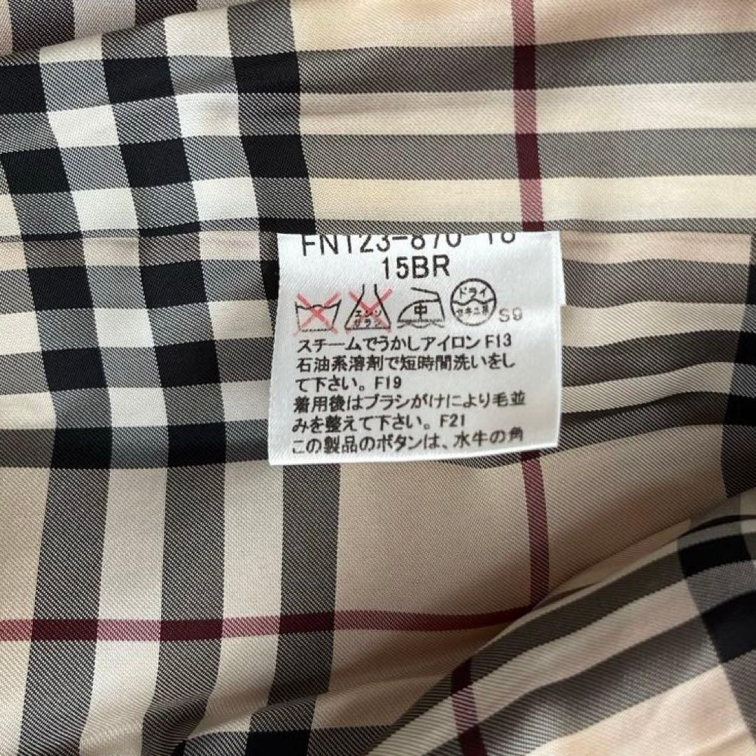 【美品】バーバリーロンドン　アンゴラウールコート ショート丈 15BR 2XL