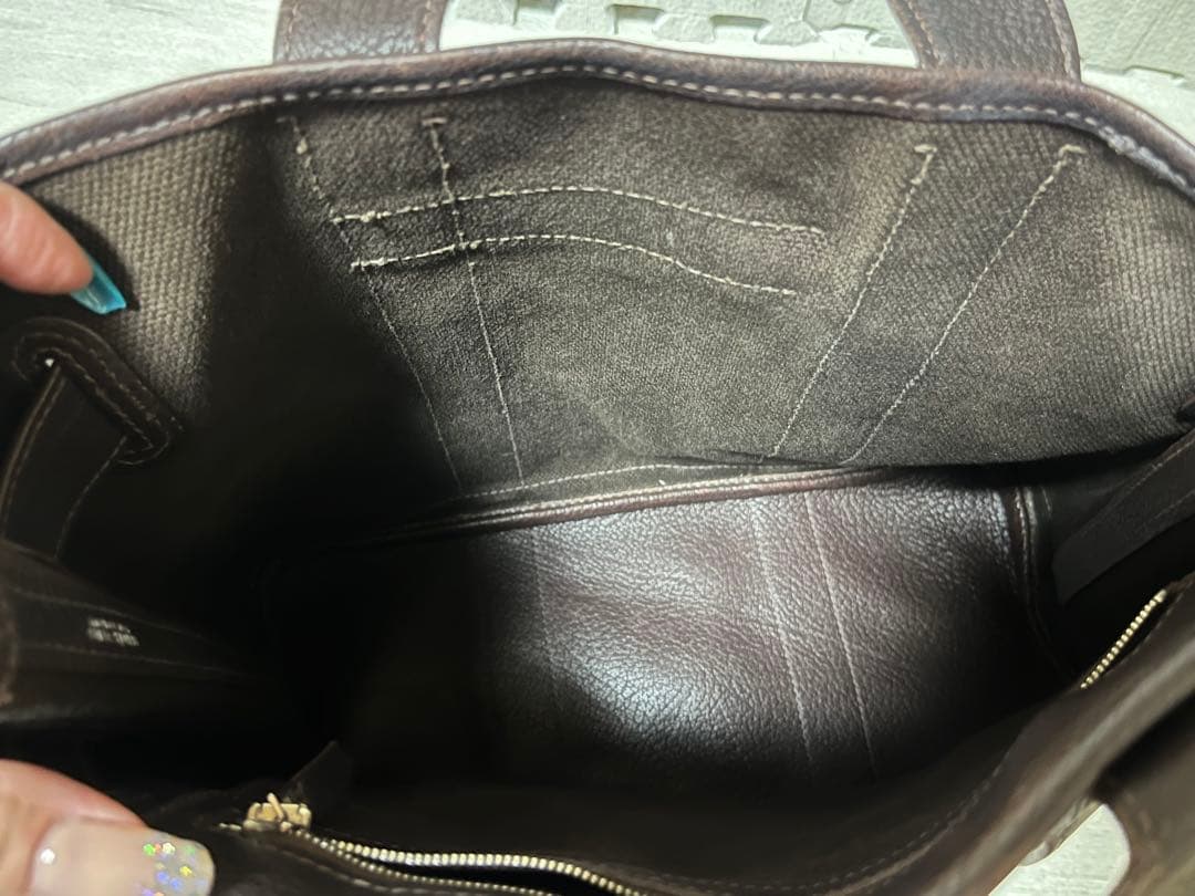 HERMES エルメス トートバッグ ダークブラウン