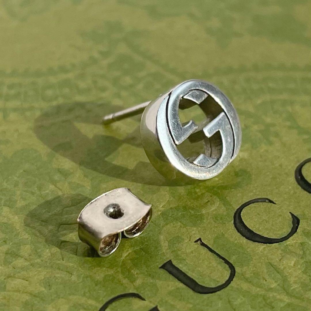 GUCCI インターロッキング ピアス 片耳のみ GGピアス ダブルG 付属品