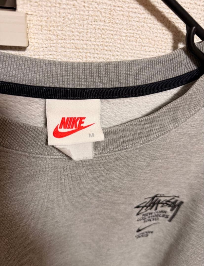 【激レア】NIKE×stussy コラボトレーナー グレー Mサイズ