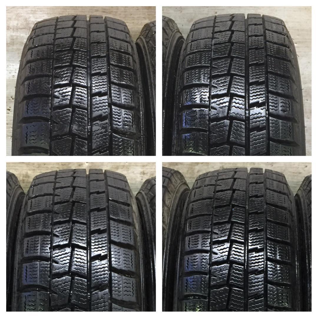 279 DUNLOP WM01 155/65R14 9分目 スタッドレス