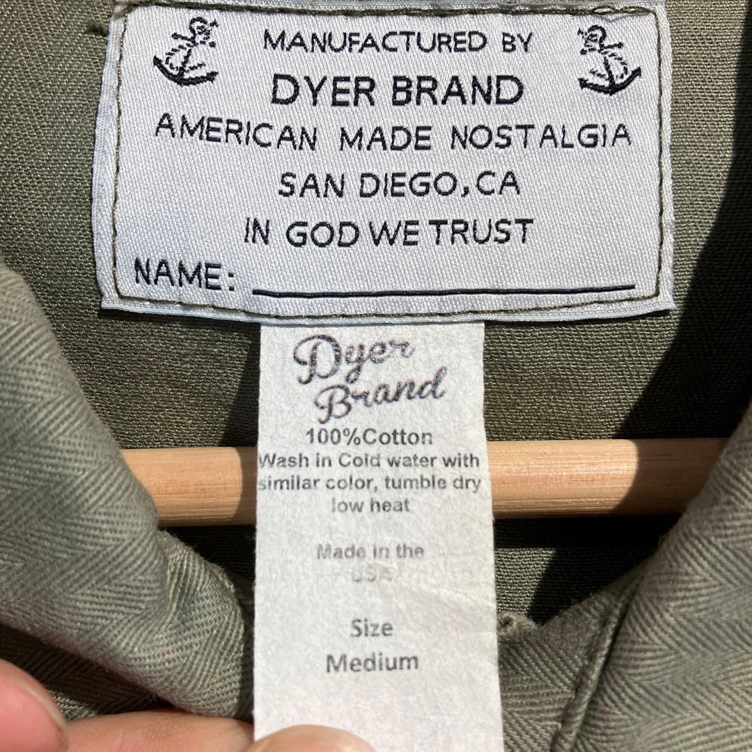 アメリカ製　DYER BRAND ヘリンボーン柄カバーオール