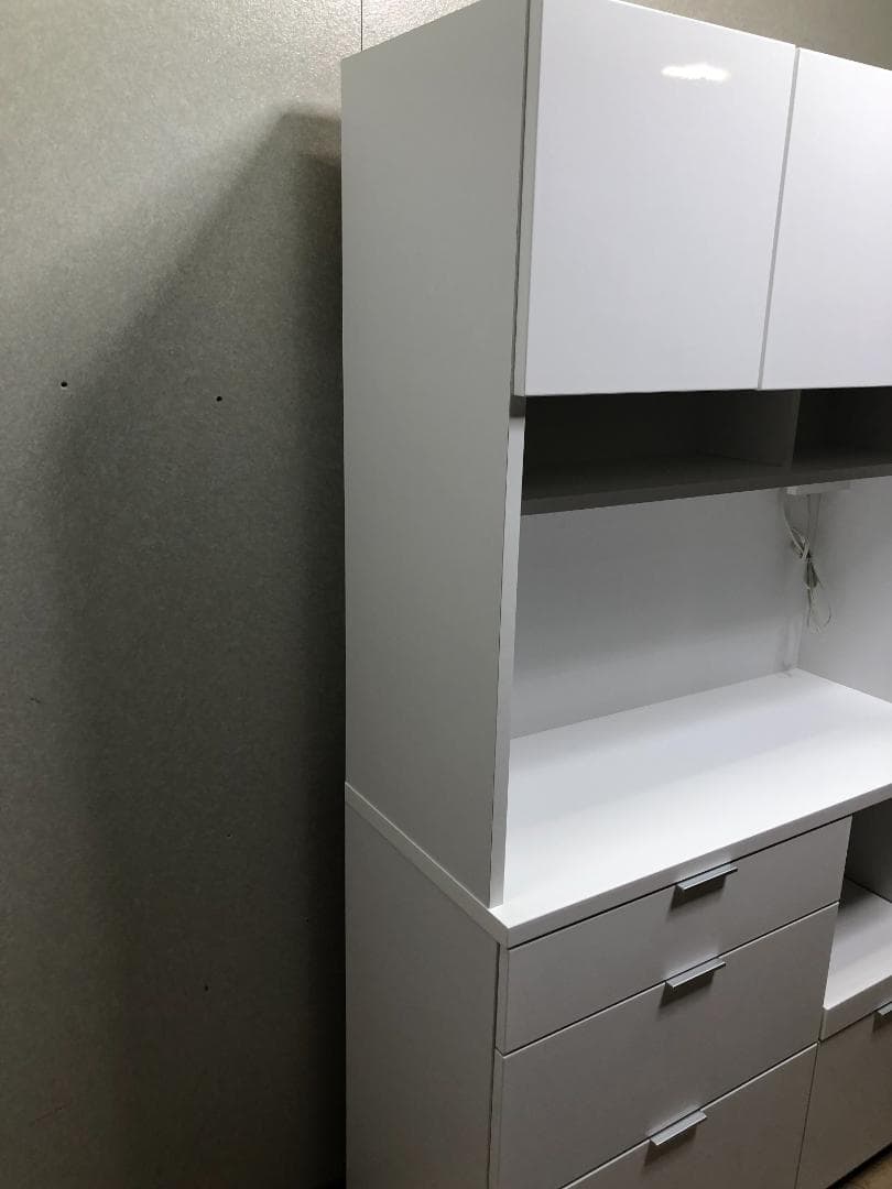 美品　ニトリ　エトナ・食器棚・キッチンボード　幅105cm　73027-3-00