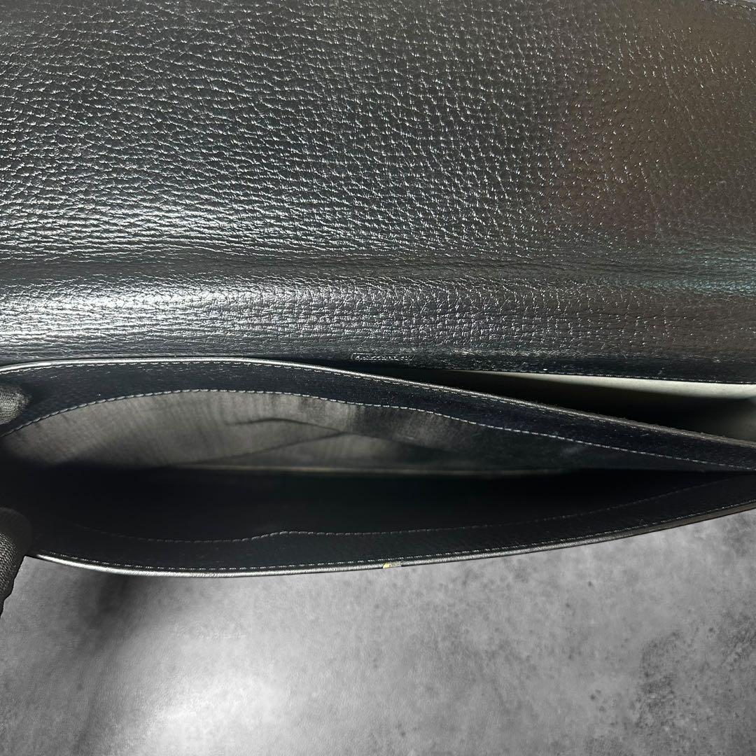 LOEWE アナグラム　レザー　本革　シボ革　ビジネスバッグ　ブリーフケース