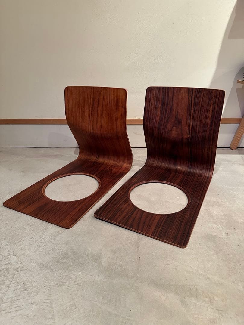 【2脚セット】天童木工 座椅子 TENDO 希少 レア ローズウッド カスタム品