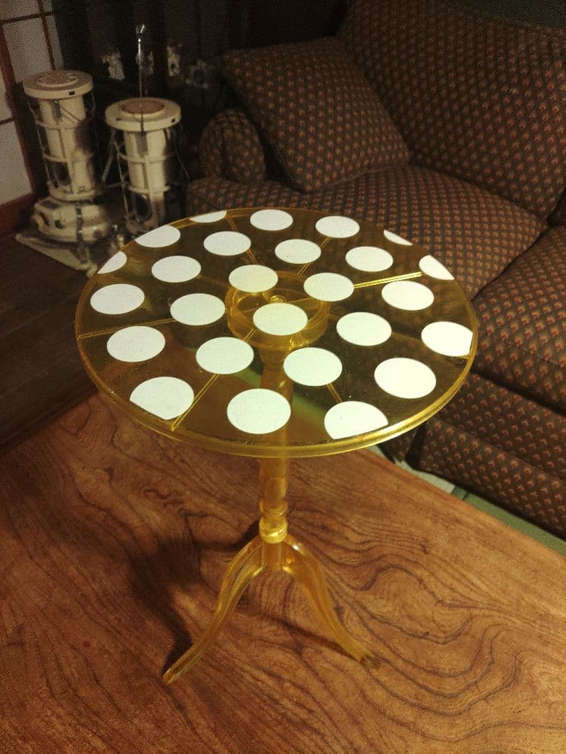 希少　レトロポップ　ドット　サイドテーブル　レトロ　昭和　アンティーク　激レア