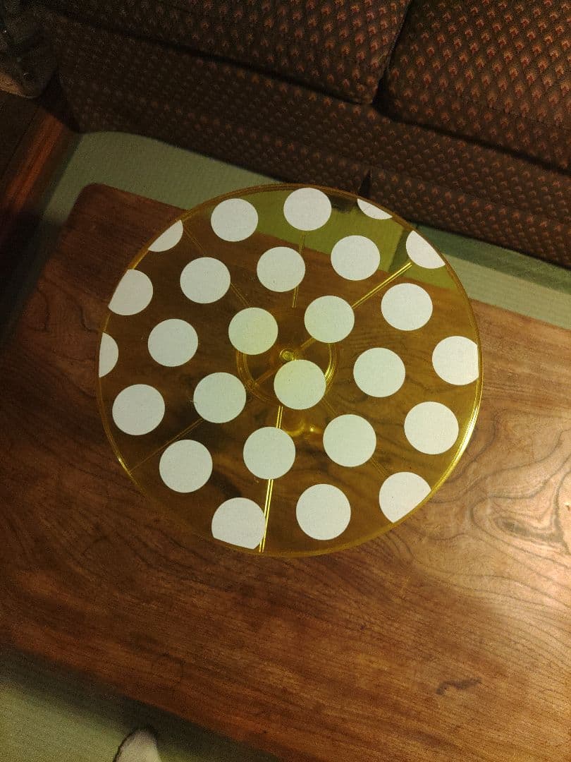 希少　レトロポップ　ドット　サイドテーブル　レトロ　昭和　アンティーク　激レア