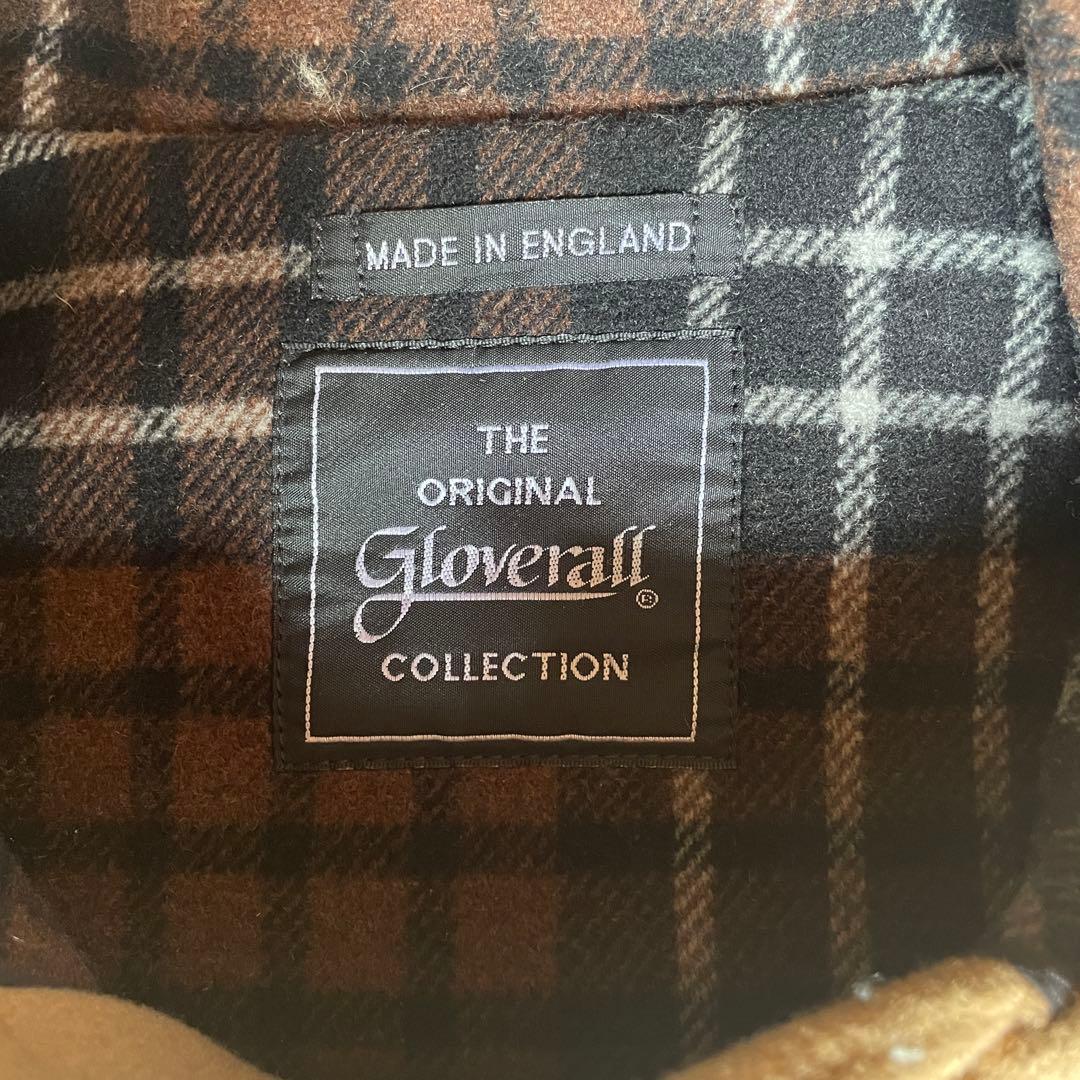 ★セール★Gloverall ダッフルコート L ウール 英国製 チェック裏地