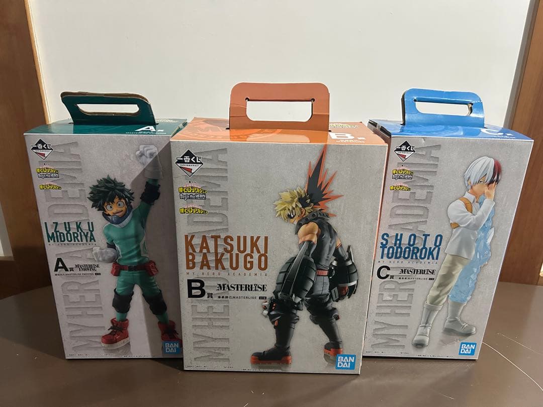 一番くじ　未開封　僕のヒーローアカデミア フィギュア3体セット