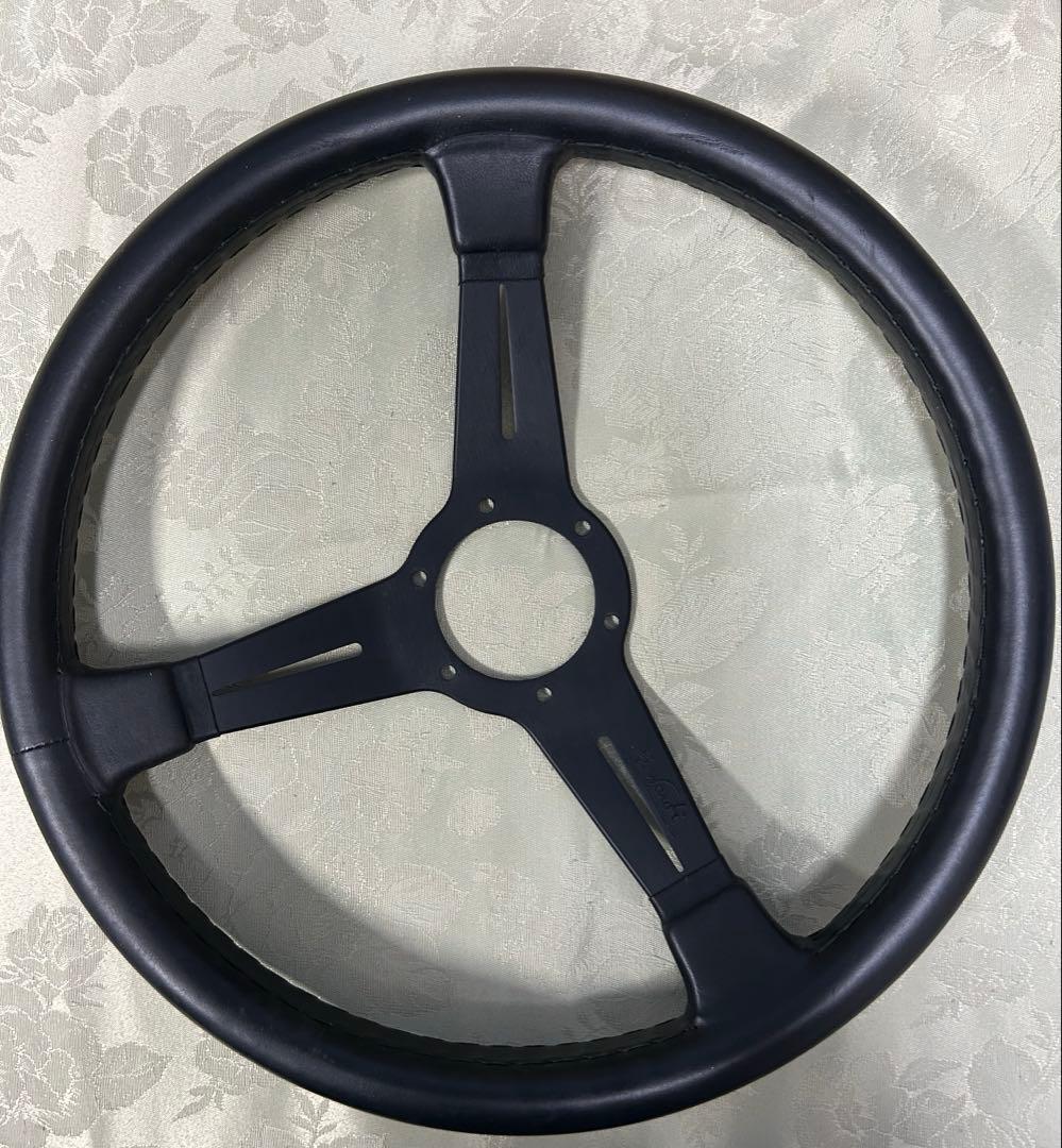 【中古】NARDI ナルディ クラシック ブラックレザー＆ブラックスポーク