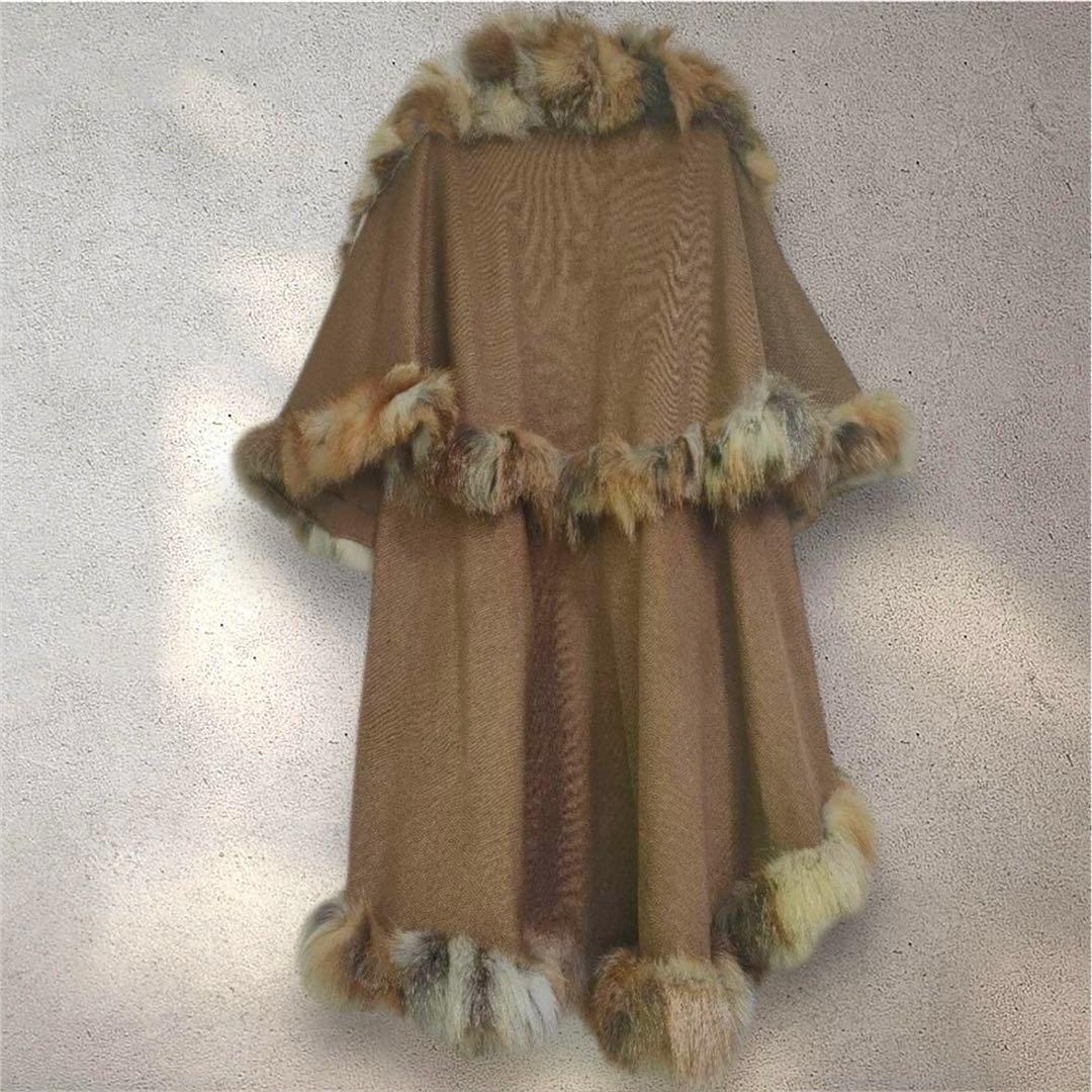 【美品】Bou Jeloud　ブージュルード　ケープコート　フォックスファー