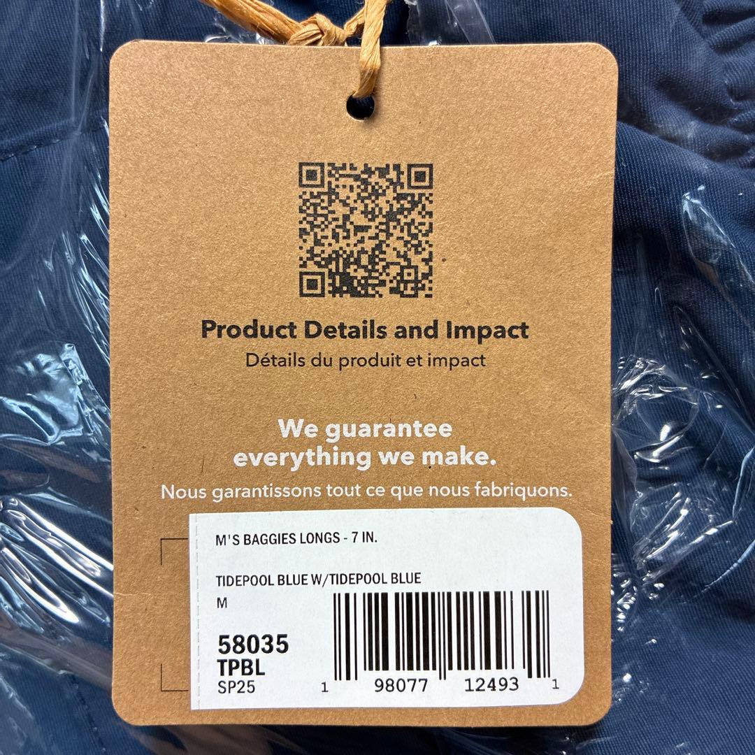 パタゴニア バギーズロング 7インチ Mサイズ 新品 国内正規品 ネイビー