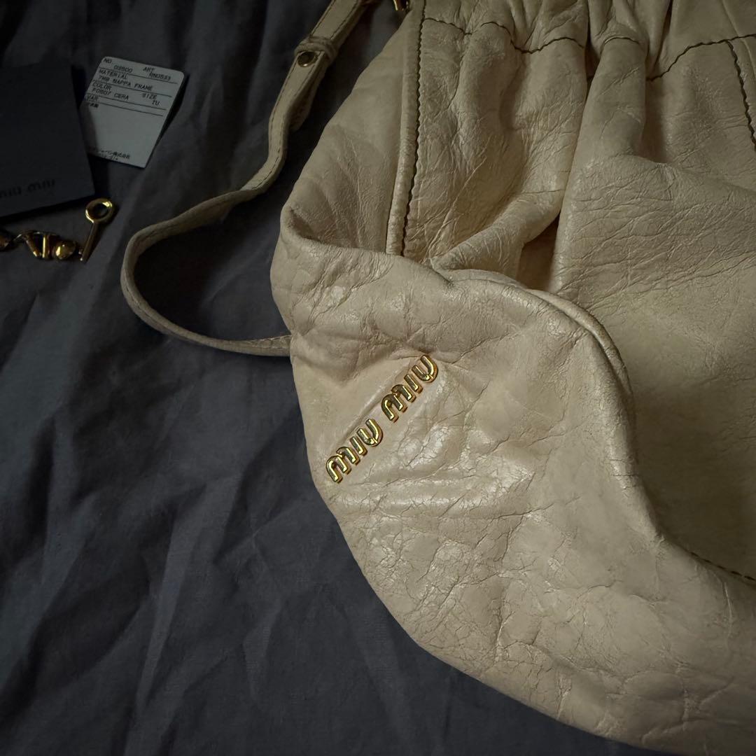 【最終値下げ❗️】miumiu レザー　ハンドバッグ　ショルダーバック