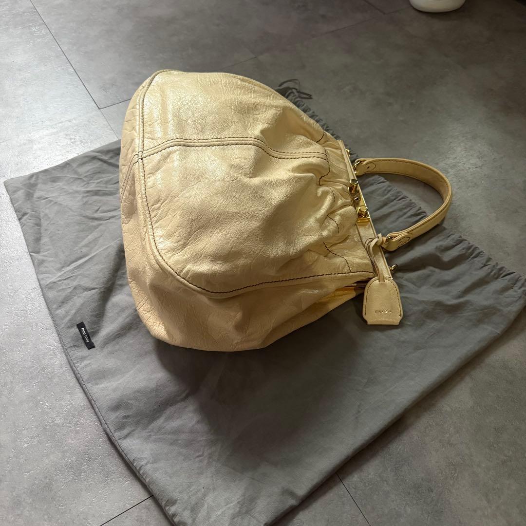 【最終値下げ❗️】miumiu レザー　ハンドバッグ　ショルダーバック