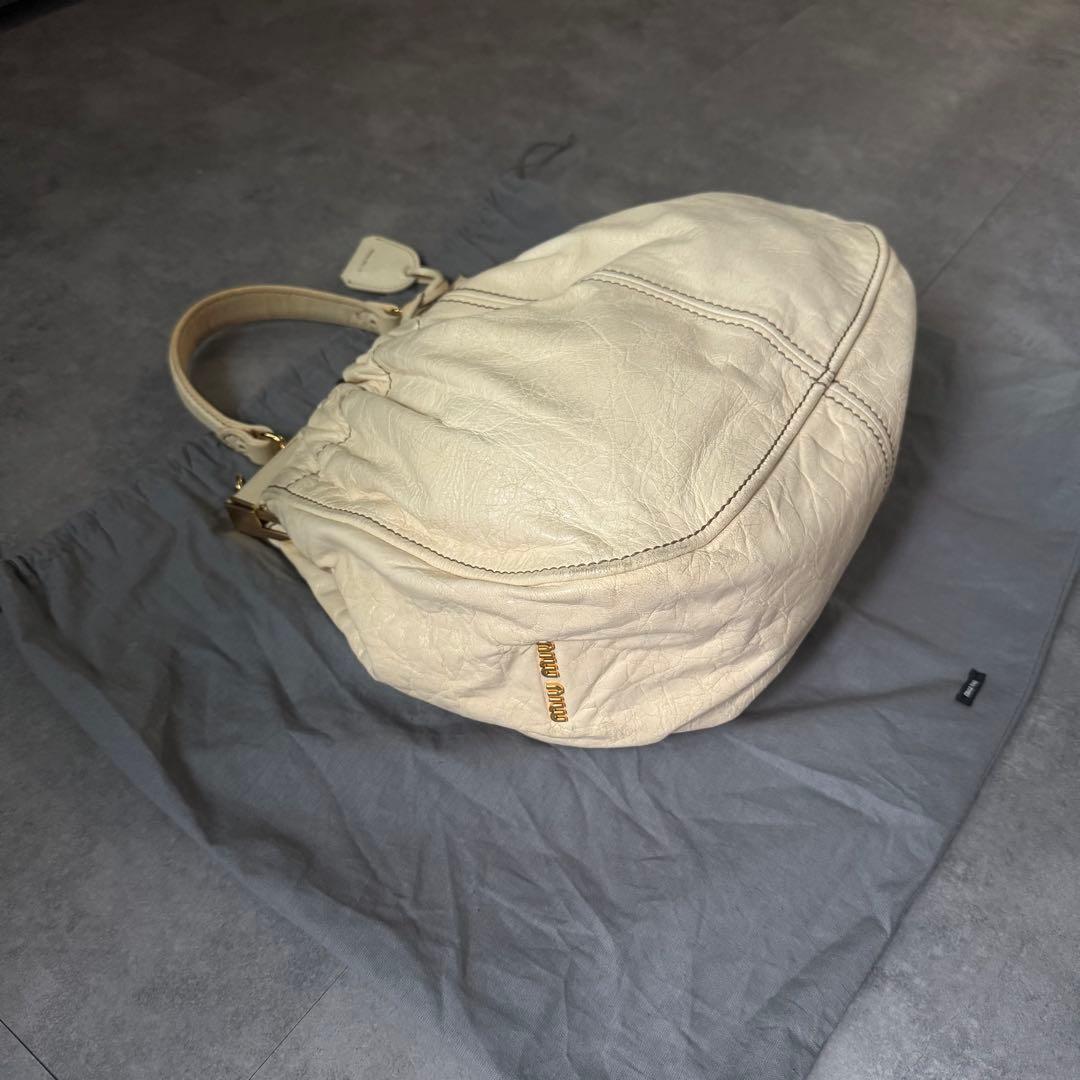 【最終値下げ❗️】miumiu レザー　ハンドバッグ　ショルダーバック