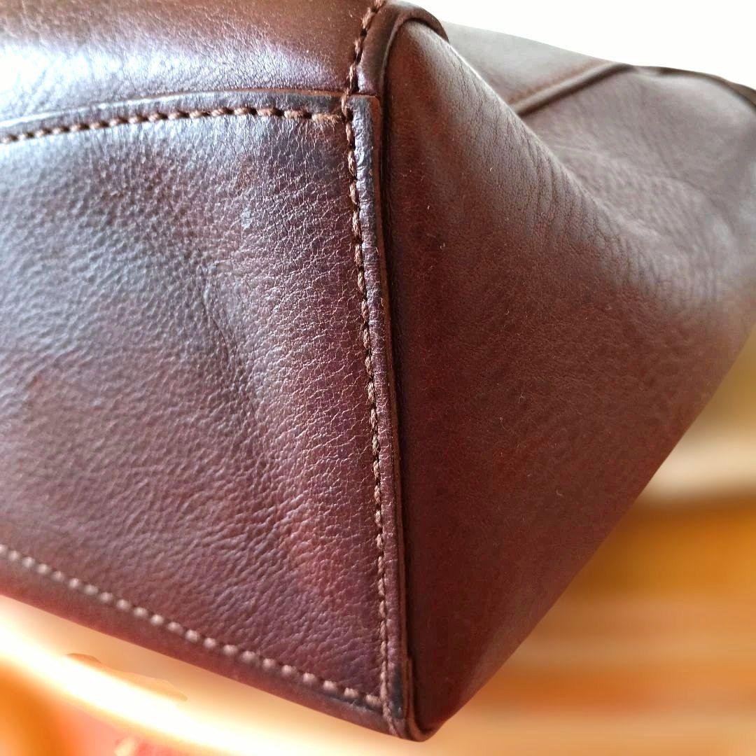 genten ロック付き 2way ショルダーバッグ　ハンドバッグ