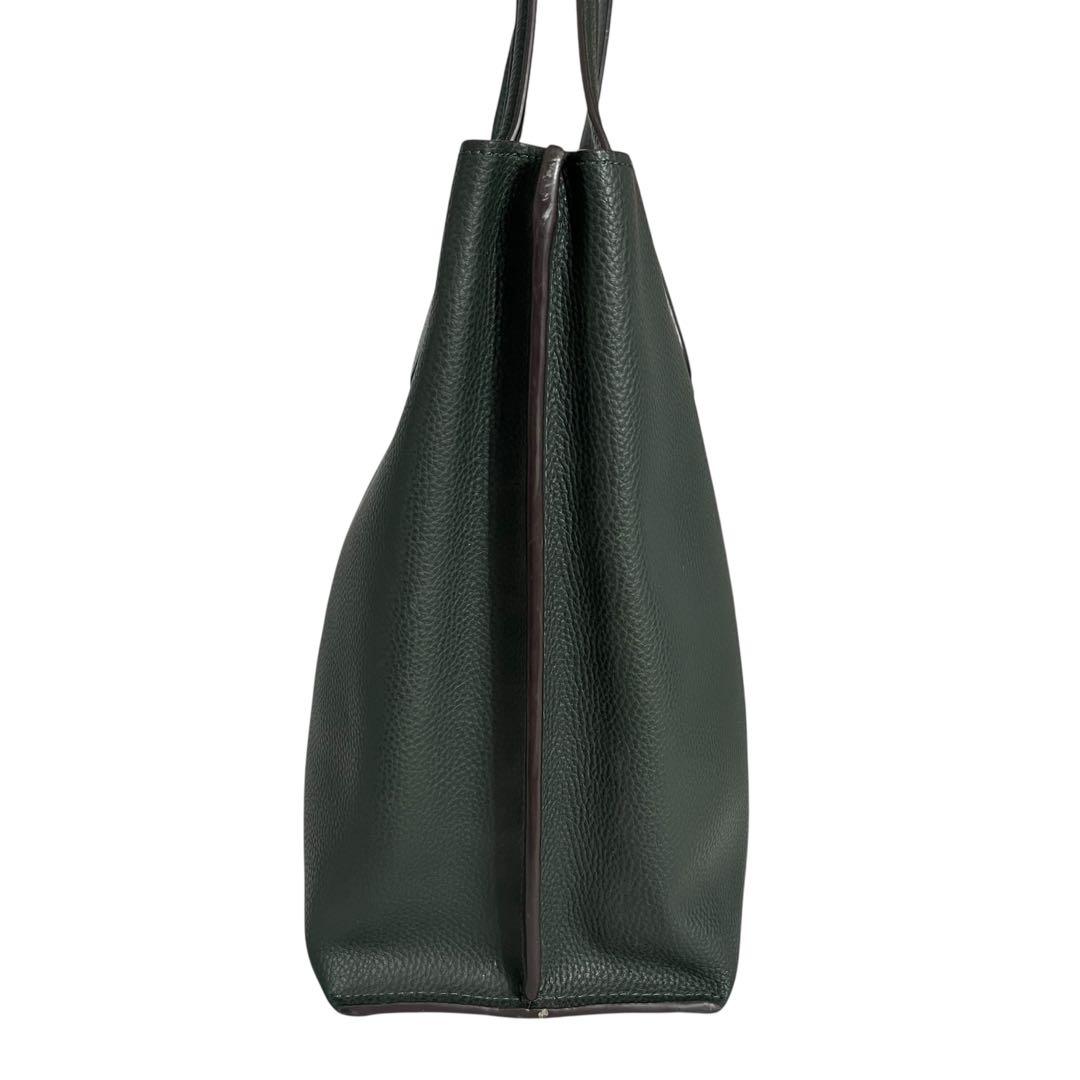 COACHコーチ ウィロウ トート シグネチャー Cロゴダークグリーン