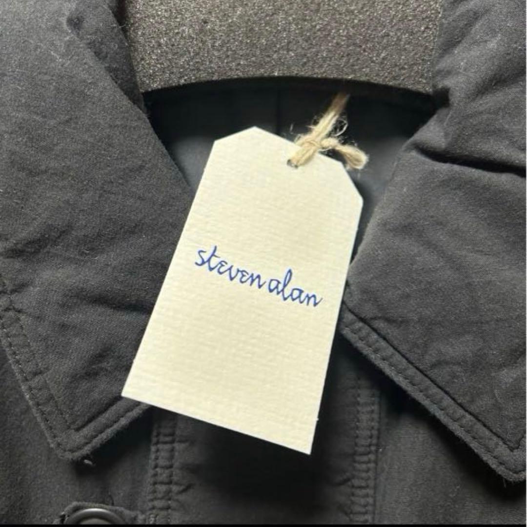 新品 steven alan バフ ジープ コート ブラック S