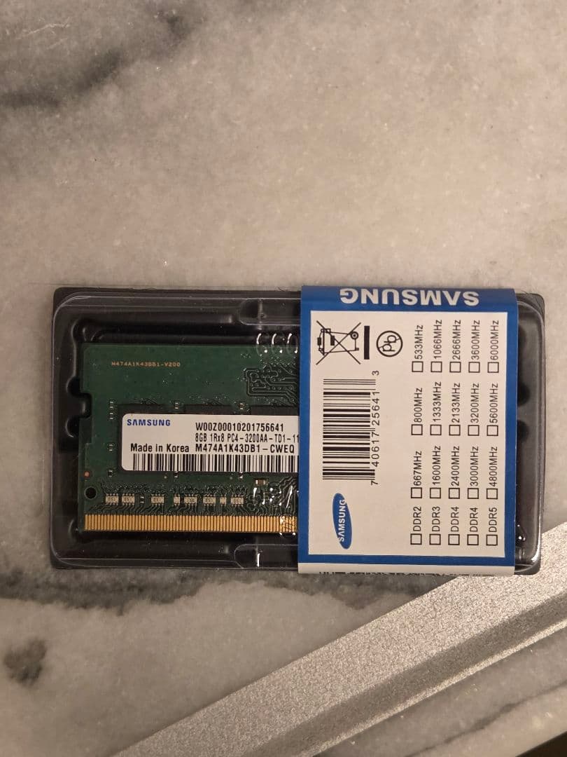 Samsung DDR4 8GB メモリ ECC 2点セット