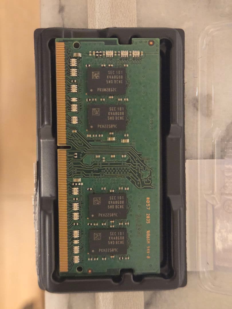Samsung DDR4 8GB メモリ ECC 2点セット