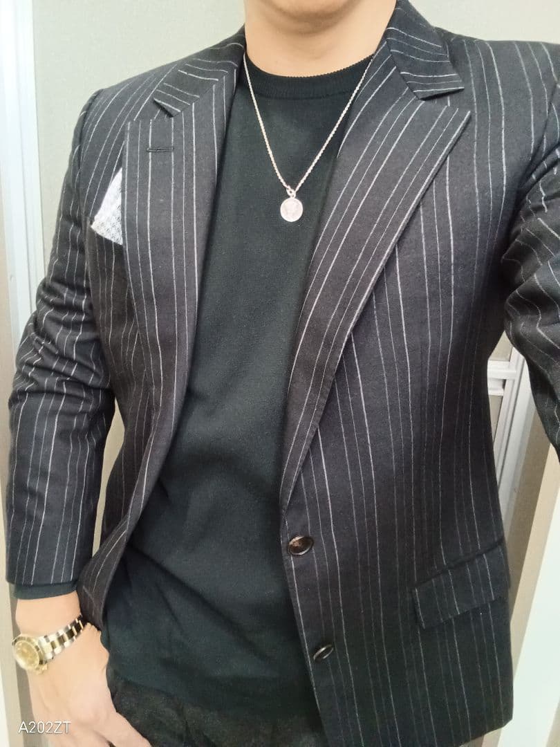 美品LOUIS VUITTON ルイヴィトン テーラードジャケット ストライプL