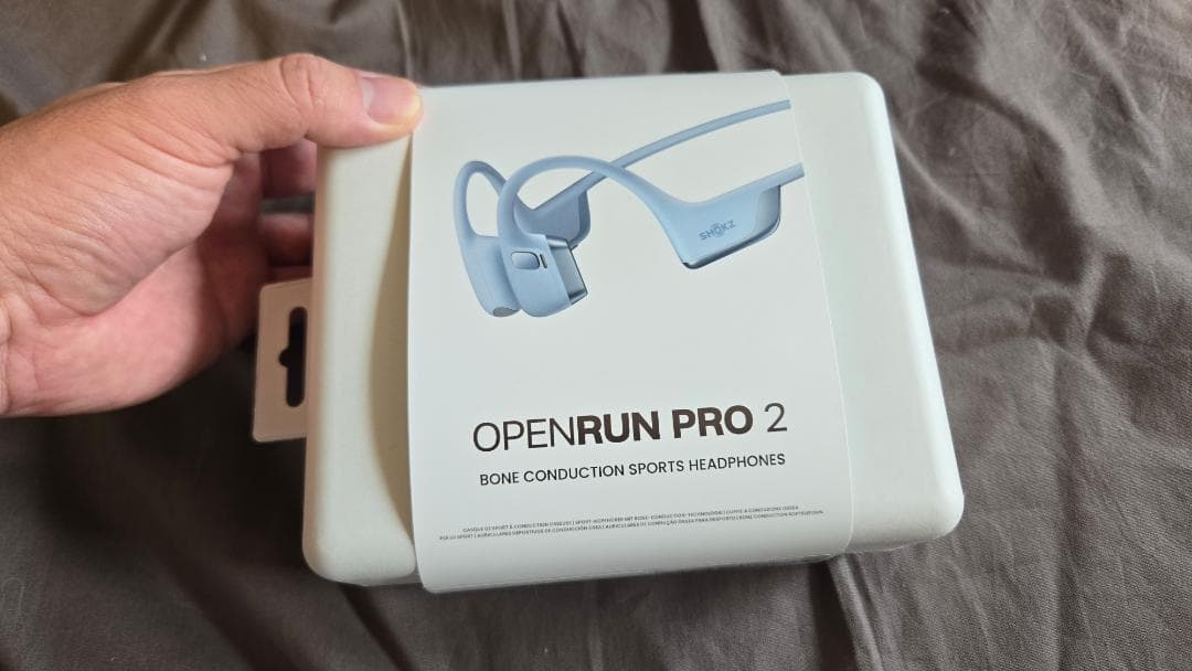 試用のみ「Shokz OpenRun Pro 2」 ブルー/骨伝導イヤホン