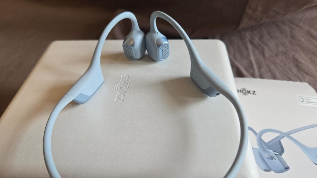 試用のみ「Shokz OpenRun Pro 2」 ブルー/骨伝導イヤホン