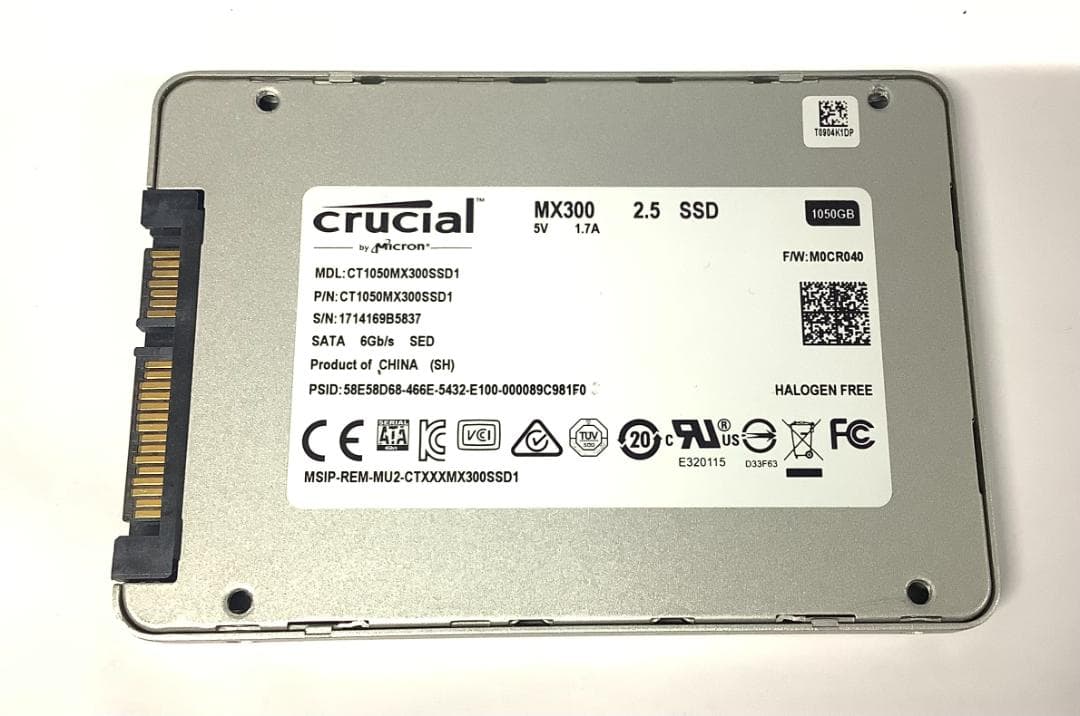 ②-WA490 Crucial SATA 1TB SSD 2.5 1点