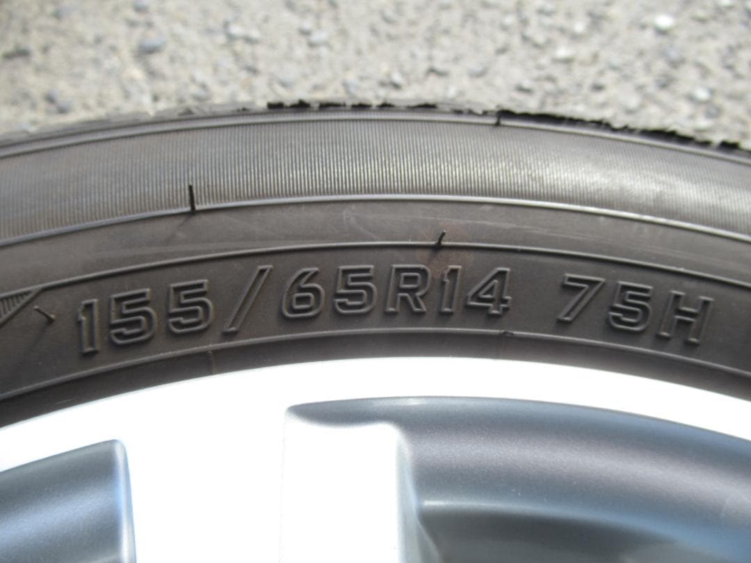 155/65R14 ダンロップ 2024年 ムーブ タント アルト等 手渡OK☆